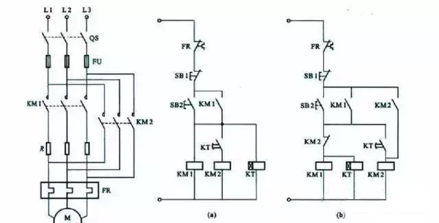 笼型感应电动机定子绕组从串电阻降压启动控制系统